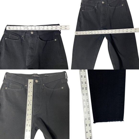 Banana Republic Women’s Size 28 Black High-Rise Skinny Jeans Raw Hem - Picture 6 of 7